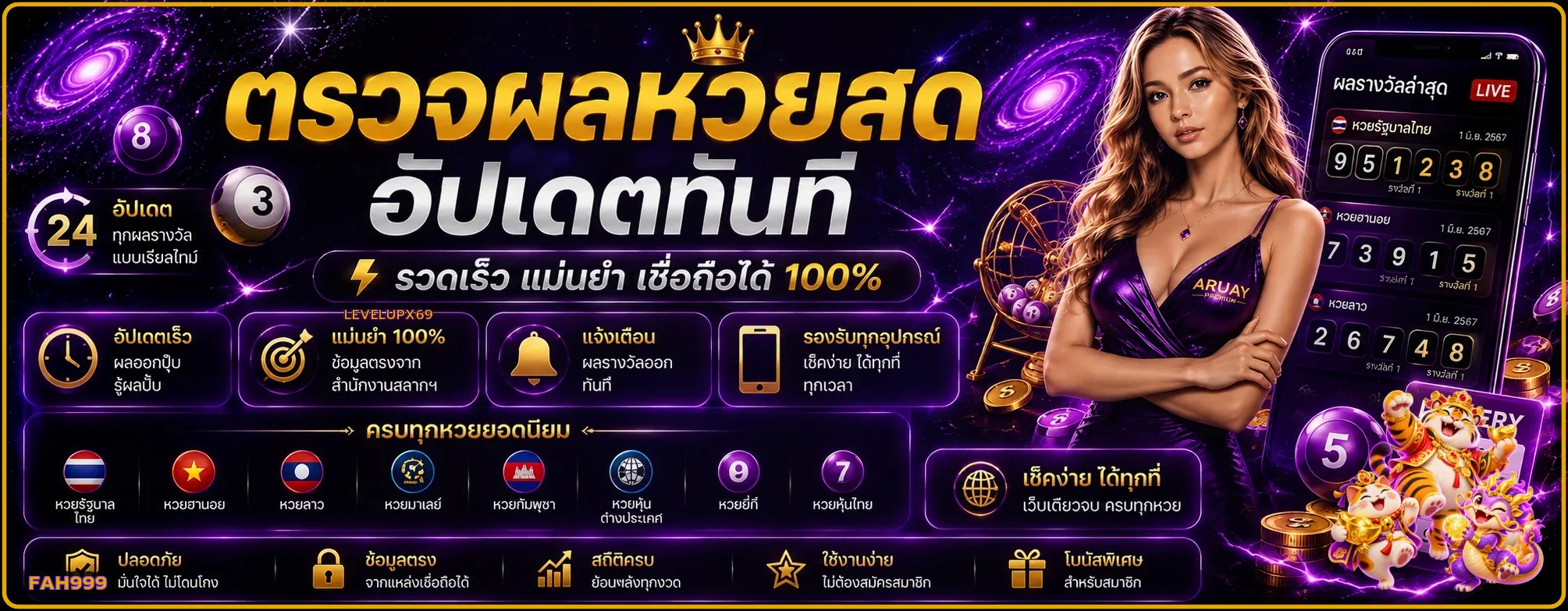 FAH999 หวย คู่มือตรวจผลและจัดข้อมูลแต่ละงวด ภาพแนะนำ